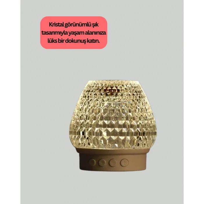  Kristal Tasarımlı Kablosuz Bluetooth 5.1 Hoparlör