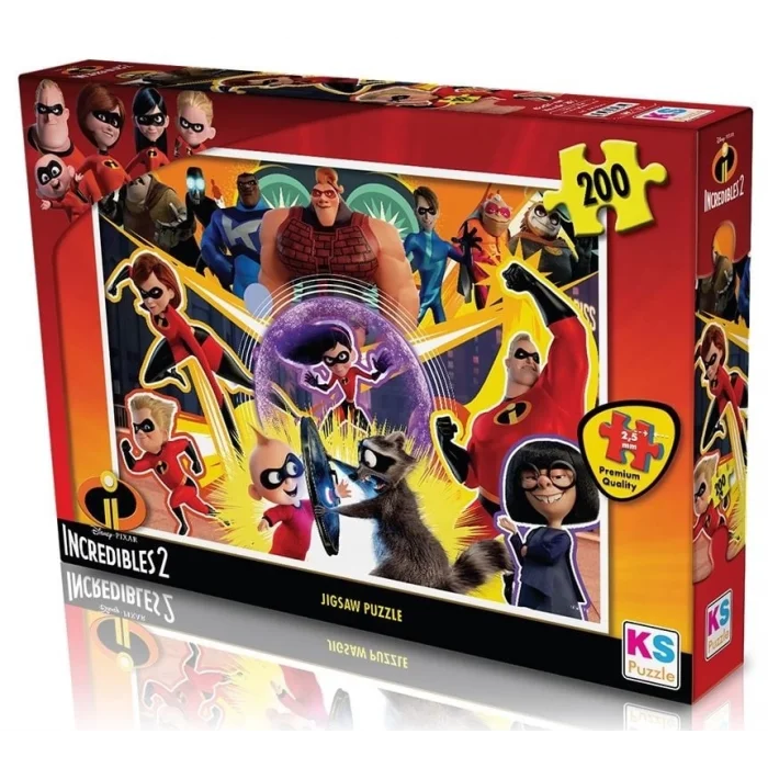  KS Puzzle 200 Parça Incredibles