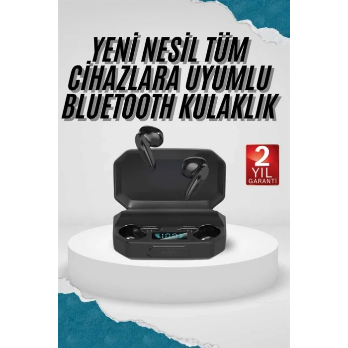BUĞZ Kulak İçi Bluetooth Kulaklık Rgb Işıklı Çift Mikrofonlu iOS/Android Uyumlu BT 5.2