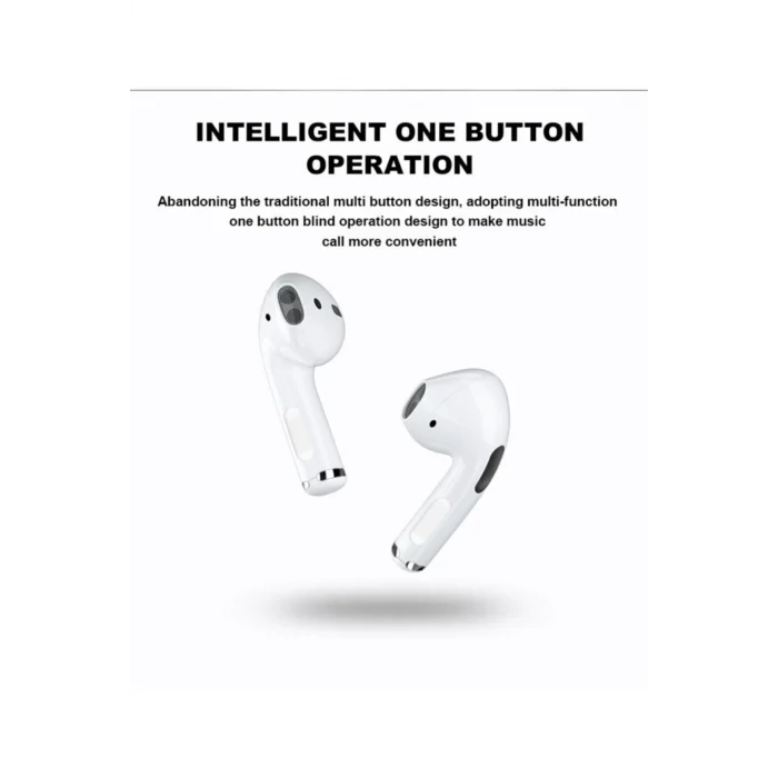 BUĞZ Kulak İçi Kablosuz Bluetooth Kulaklık - Beyaz Renk, Dokunmatik Kontrol ve Suya Dayanıklı