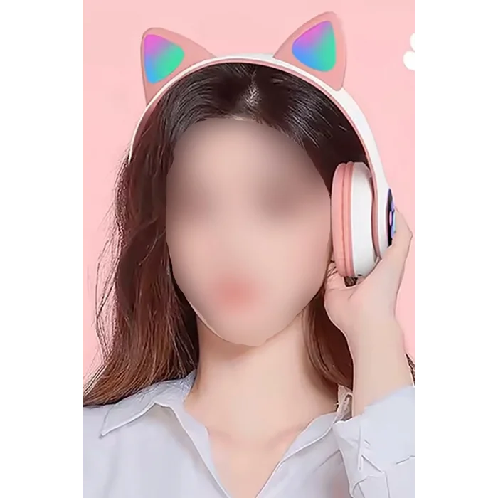 BUĞZ Kulak üstü Bluetooth Kulaklık - Renk: Pembe, Bluetooth Versiyon: 5.0, Mikrofon, Özellik: Kablolu