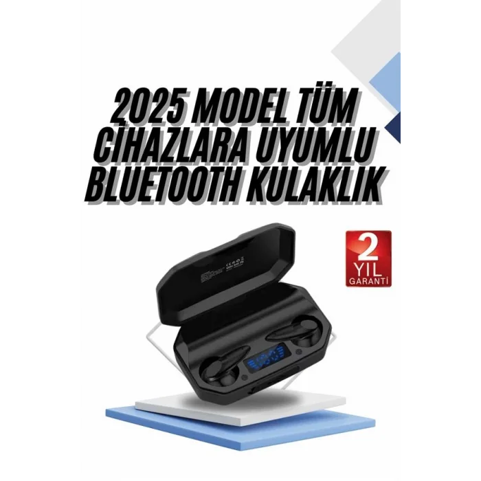 BUĞZ Kulaklık Bluetooth 5.2 Kablosuz Kulakiçi Rgb Işıklı Çift Mikrofonlu - BUĞZ