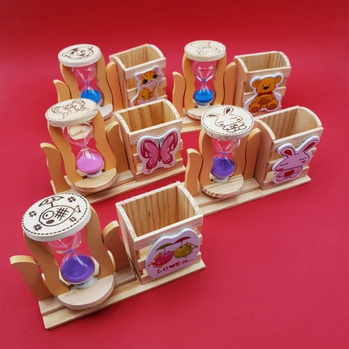  Kum Saati Kalemlik Kutulu