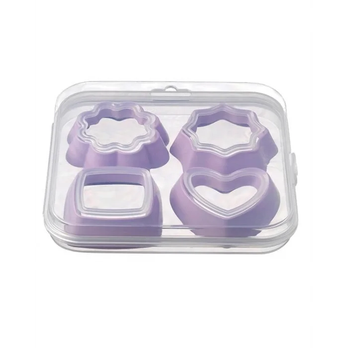 BUĞZ Kurabiye Kalıbı 4 Parça 8 Şekil - Saklama Kutulu