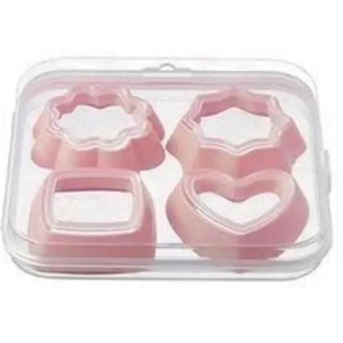 BUĞZ Kurabiye Kalıbı 4 Parça 8 Şekil - Saklama Kutulu