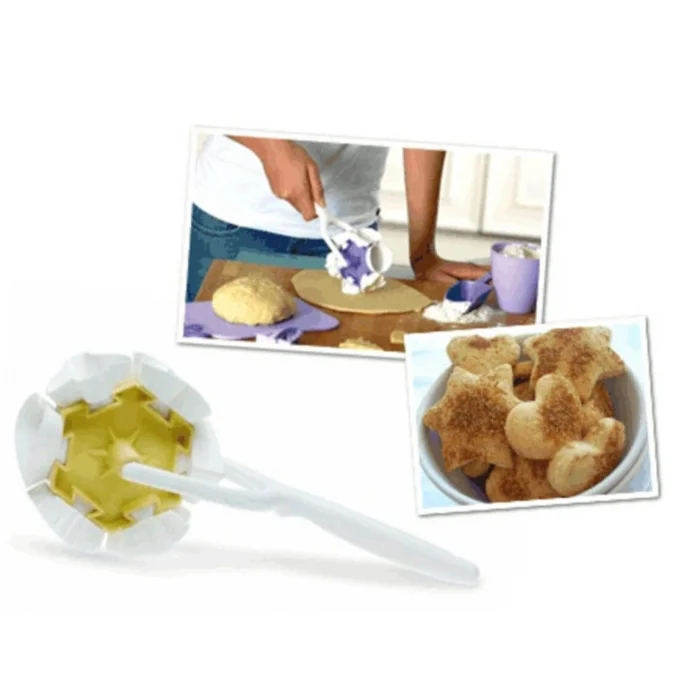 BUĞZ Kurabiye Ruleti - Çiçek - Kalp - Üçgen - Muffin şekillerinde Kurabiye Şekillendirici