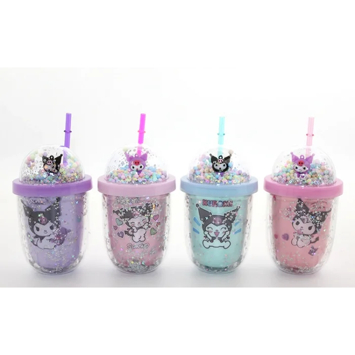 BUĞZ Kuromi Figürlü Pipetli Kapaklı Kupa Bardak