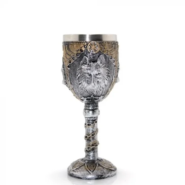  Kurt Büstü Tasarımlı Paslanmaz Çelik Kadeh Bardak