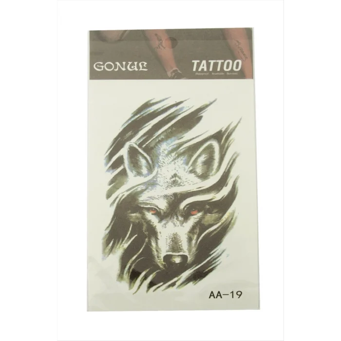BUĞZ Kurt Tattoo Dövme Sticker