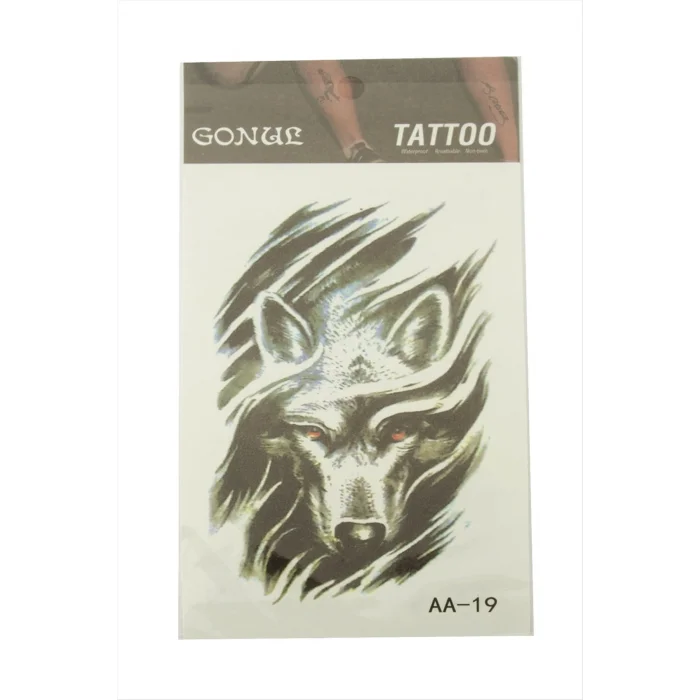 BUĞZ Kurt Tattoo Dövme Sticker