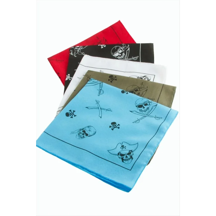 BUĞZ Kuru Kafa Desenli Keten Bandana 50*50