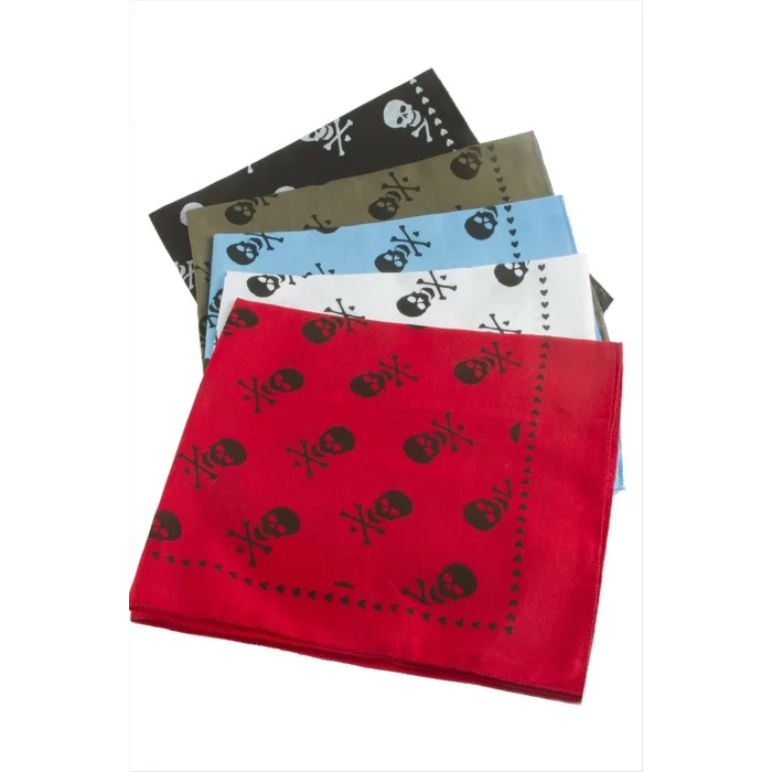BUĞZ Kuru Kafa Desenli Keten Bandana 50*50