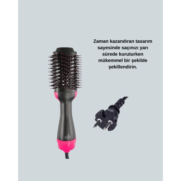  Kurutmalı Saç Şekillendirici Fönlü Fırça 1200 Watt Güç