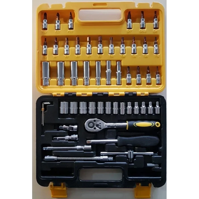  Kutulu 53 Parça Lokma Takımı Araç Tamir Seti Cırcırlı Lokma Seti Takımı