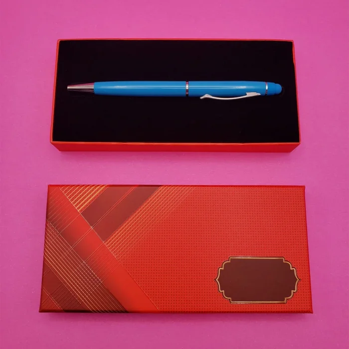 BUĞZ Kutulu Metal Turkuaz Kalem