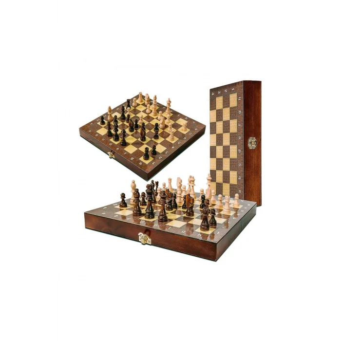 BUĞZ Kutulu satranç takımı 29x29 cm boyutunda, masaüstü oyun seti - Hobi & Eğlence Kategorisi