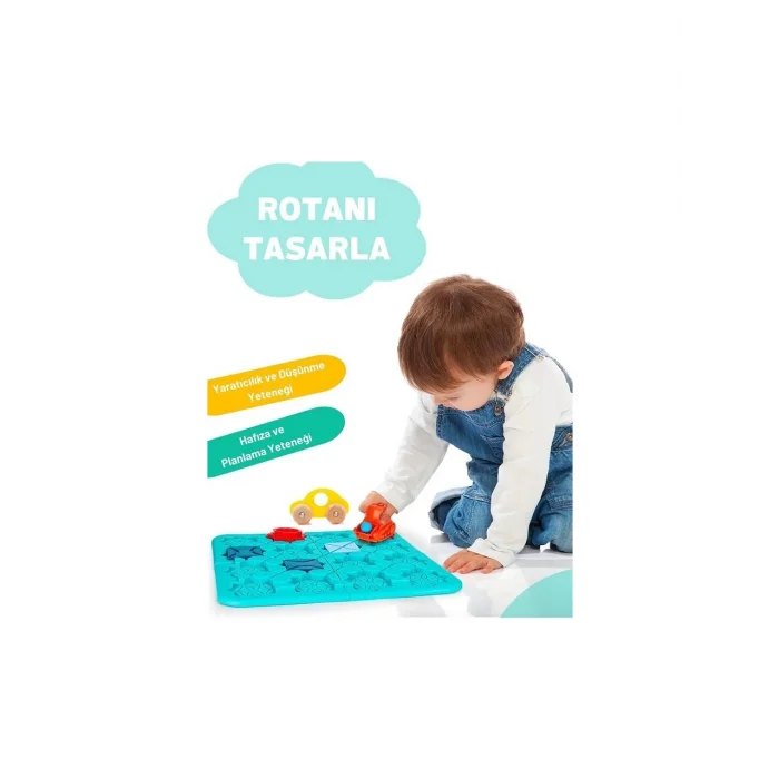 BUĞZ Kutulu Steam 4 Seviyeli Puzzle Labirent Araba Zeka Oyunu