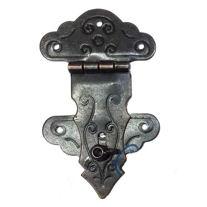 BUĞZ Kuyruklu Kilit, Sandık, Kutu Askısı - 36x60mm, Oksit, 100 Adet