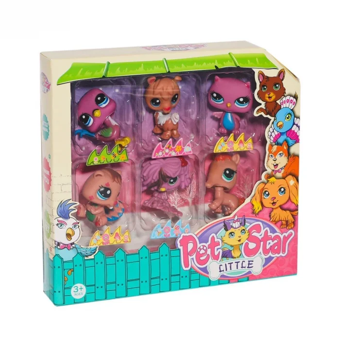 BUĞZ KZL-3046A4 Pet Star 6lı Miniş Seti -Kızılkaya Oyuncak