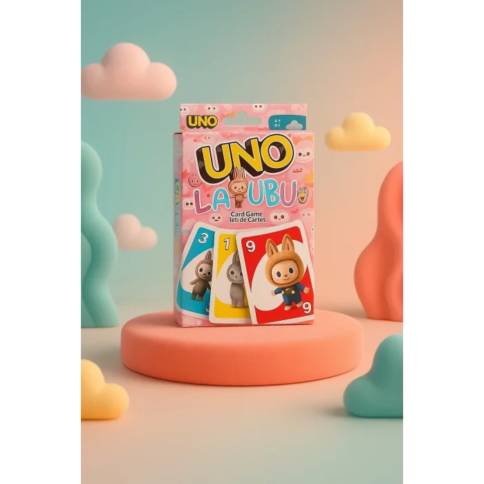 BUĞZ Labubu Uno Paketi Kart Deste Arkadaş Aile Oyunu