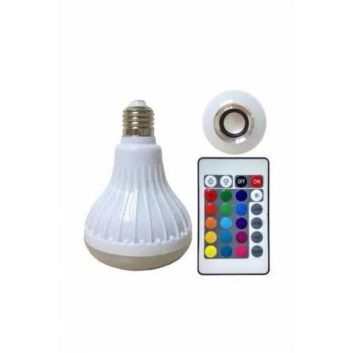  Lamba Hoparlör Ampül Görünümlü Renk Değiştirebilen Android ve İOS Uyumlu