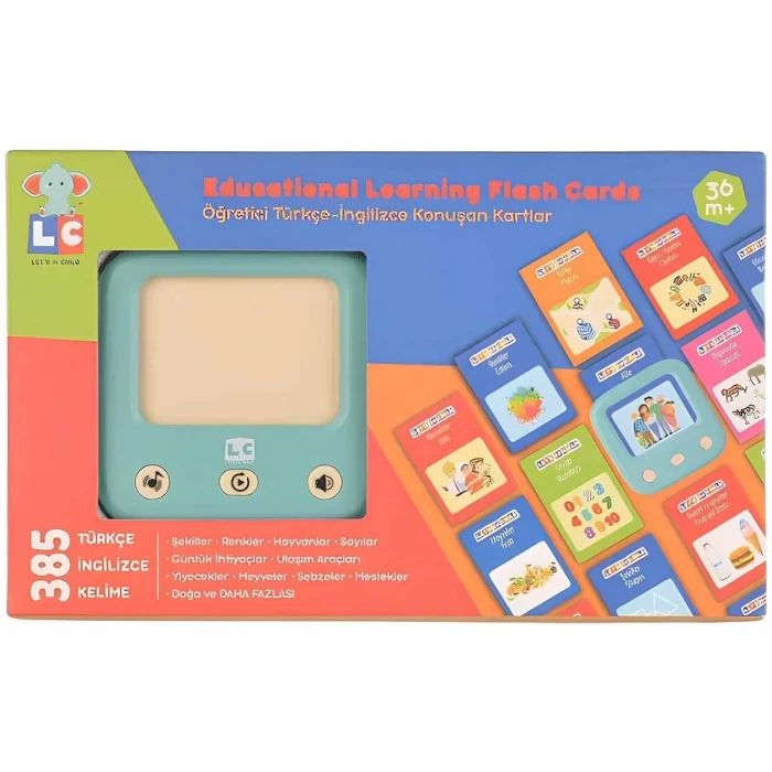  LC Öğretici Türkçe İngilizce Konuşan Flash Kartlar 31050