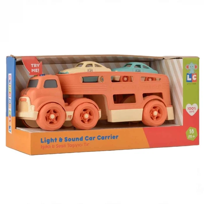  LC Sesli ve Işıklı Taşıyıcı Tır 3 Parça - 1 Adet Stokta Olan Gönderilir