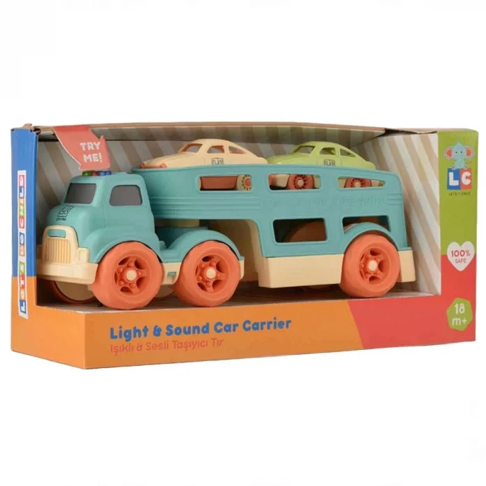  LC Sesli ve Işıklı Taşıyıcı Tır 3 Parça - 1 Adet Stokta Olan Gönderilir