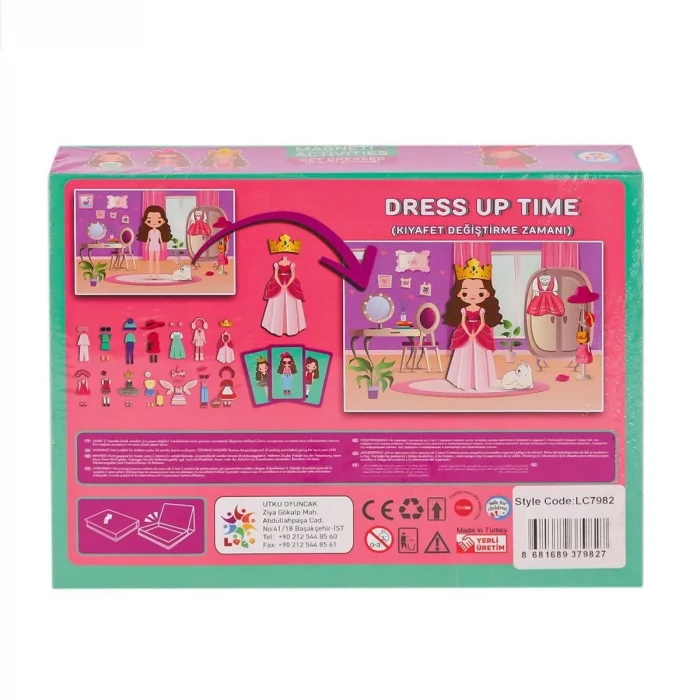  LC7982 Manyetik Aktivite Kız Kıyafet Giydirme -Laçokids