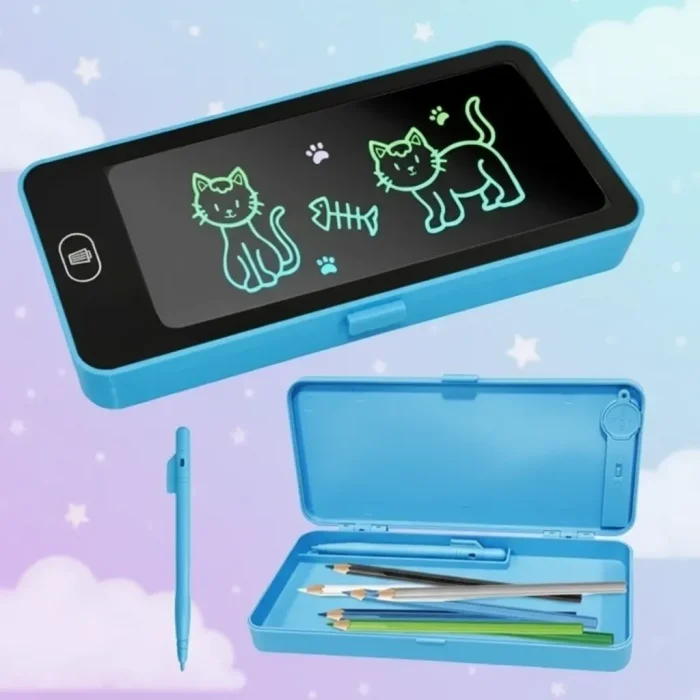 BUĞZ LCD Dokunmatik Ekranlı Kalemlik Mavi Renkli