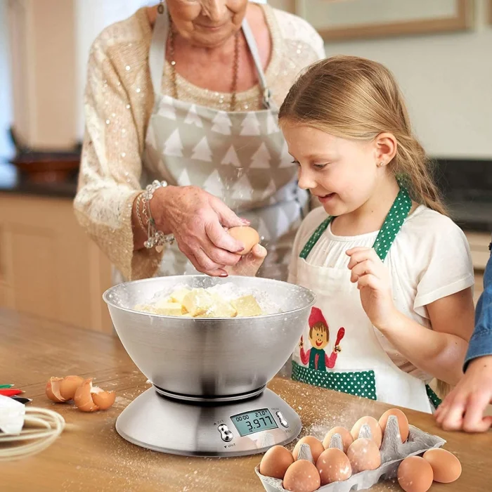  Lcd Ekran Elektronik Dijital Mutfak Terazisi İnox Hassas Mutfak Tartısı