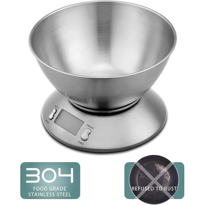  Lcd Ekran Elektronik Dijital Mutfak Terazisi İnox Hassas Mutfak Tartısı