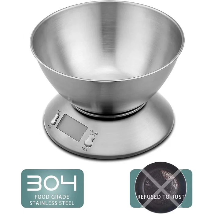 BUĞZ Lcd Ekran Elektronik Dijital Mutfak Terazisi İnox Hassas Mutfak Tartısı ( BUĞZ )