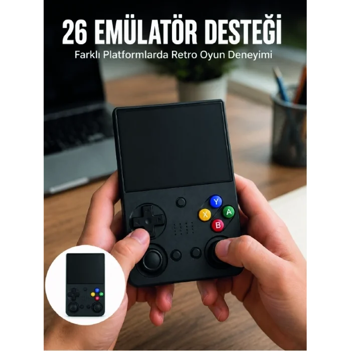 BUĞZ LCD Retro Oyun Konsolu TV Bağlantı Destekli Çift Analog Joystick El Tipi Konsol