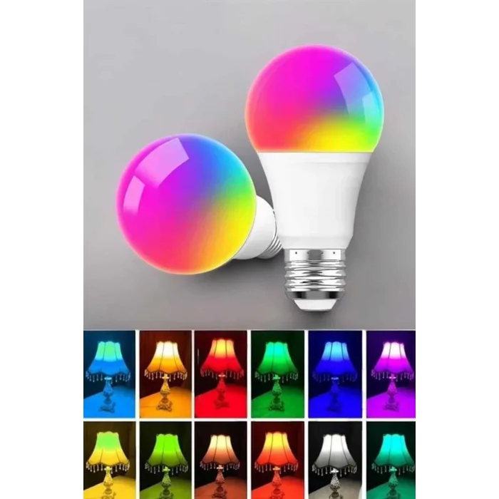 BUĞZ Led Ampul Enerji Dostu RGB Işıklı 100W Led Işık