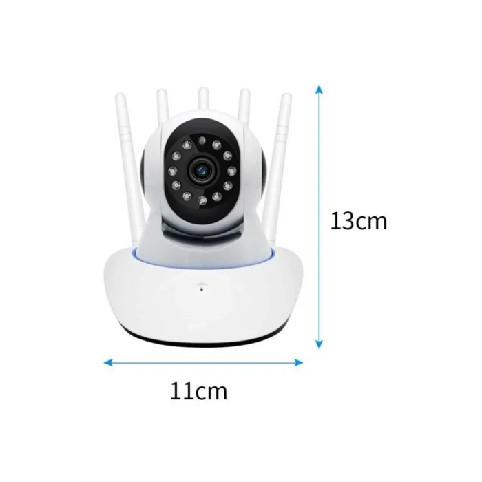 BUĞZ LED Aydınlatmalı 5 Antenli Motorlu 1080P Wifi Kamera Sensörlü Yeni Nesil