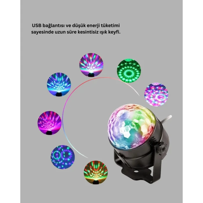  LED Disko Topu Sahne Parti Aydınlatma
