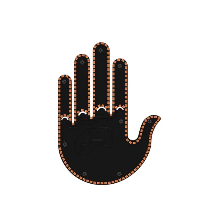  Led Işık El İşareti Araç Camı İçin Uzaktan Kumandalı