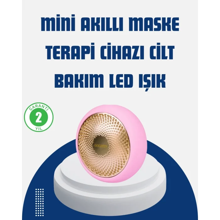  LED Işık Terapisi ve Termoterapi Özellikli Hızlı Cilt Bakım Cihazı