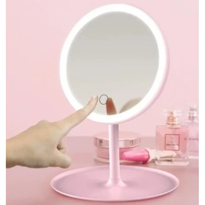 BUĞZ Led Işıklı Dokunmatik Makyaj Aynası 3 Kademeli Işık Ayarlı