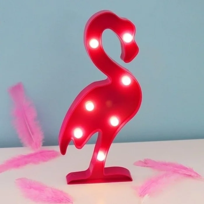 BUĞZ Led Işıklı Flamingo Gece Lambası