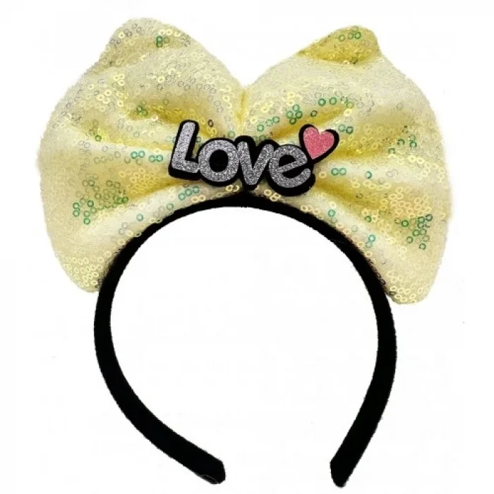  Led Işıklı Love Yazılı Fiyonk Taç