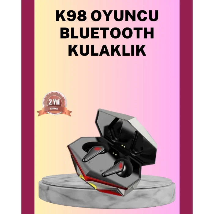  Led Işıklı Metal Kasa Kablosuz Gaming Kulaklık