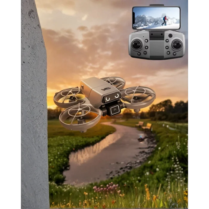 BUĞZ LED Işıklı Mini Drone Kameralı Headless ve APP Destekli
