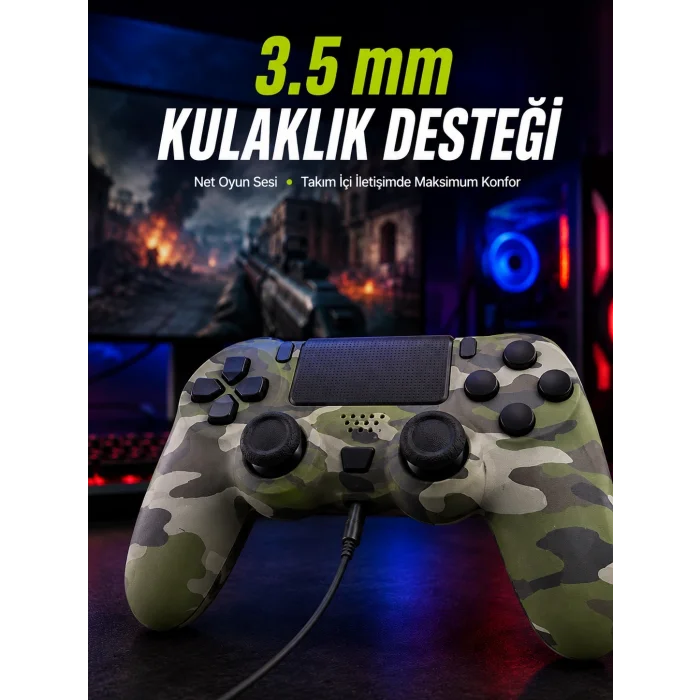 BUĞZ LED Işıklı Oyun Kolu – Durum Göstergeli Şık Tasarım