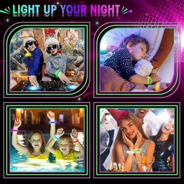  Led Işıklı Pilli Bileklik