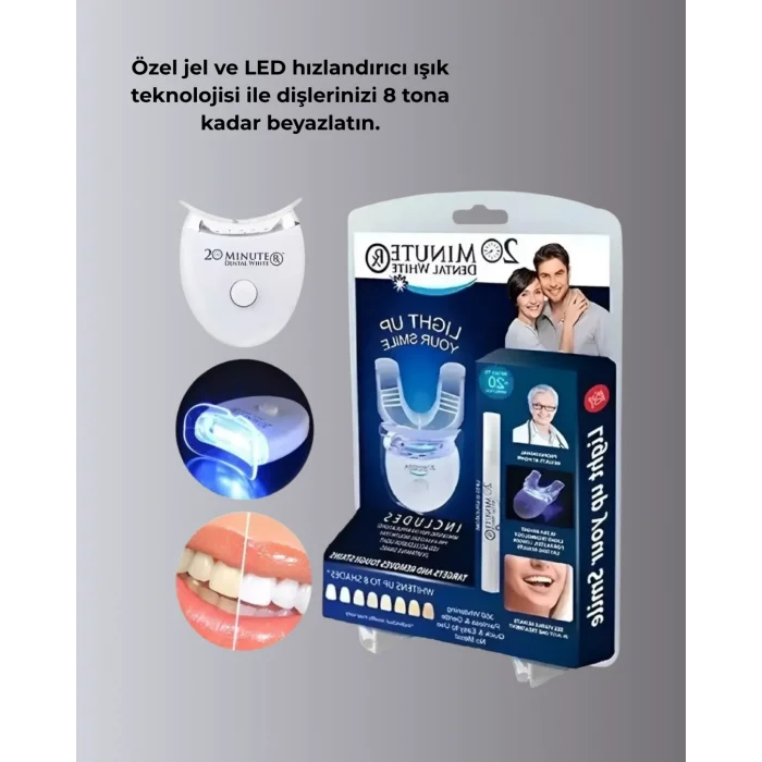 BUĞZ LED Işıklı Profesyonel Diş Beyazlatma Seti