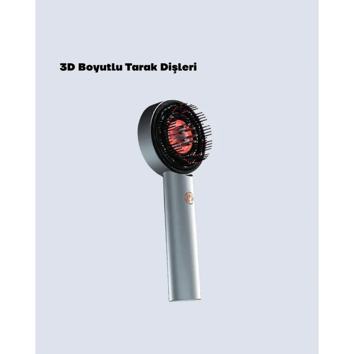 BUĞZ LED Teknolojili Elektrikli Saç Masaj Fırçası Mikro Akımlı