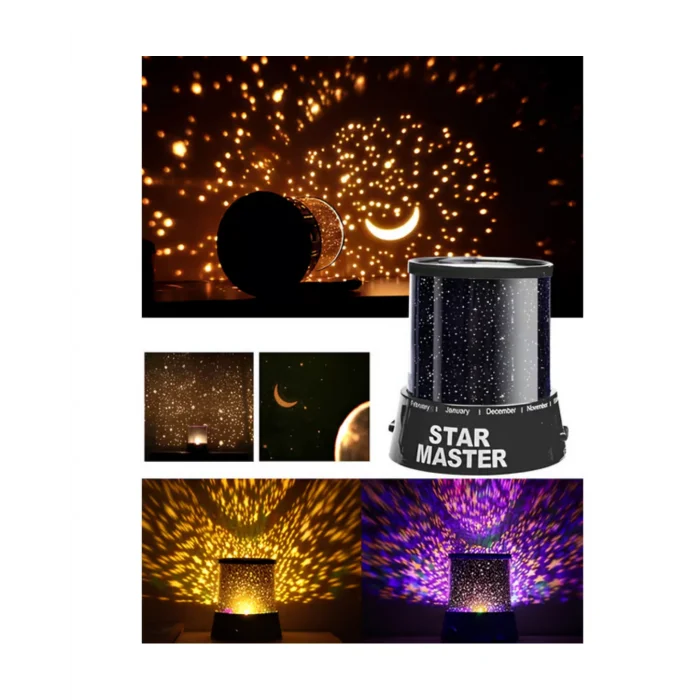 BUĞZ LED Yıldız Projeksiyon Lambası Romantik Oda Atmosfer Işığı - BUĞZ