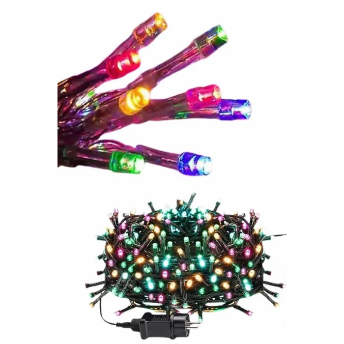 BUĞZ Ledli Fişli Led Dekor Lambası 5M RGB Yılbaşı Ağacı Işığı - Lisinya